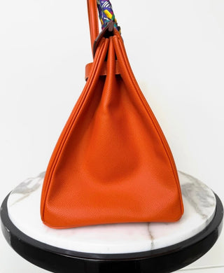 Orange Hermes Birkin 35
