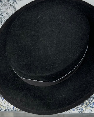 Christian Dior Black Rodeo Felt Hat