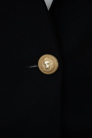 Button Embellished Tailored Blazer