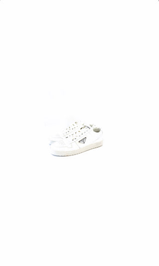 White Patent Leather Low Trainers