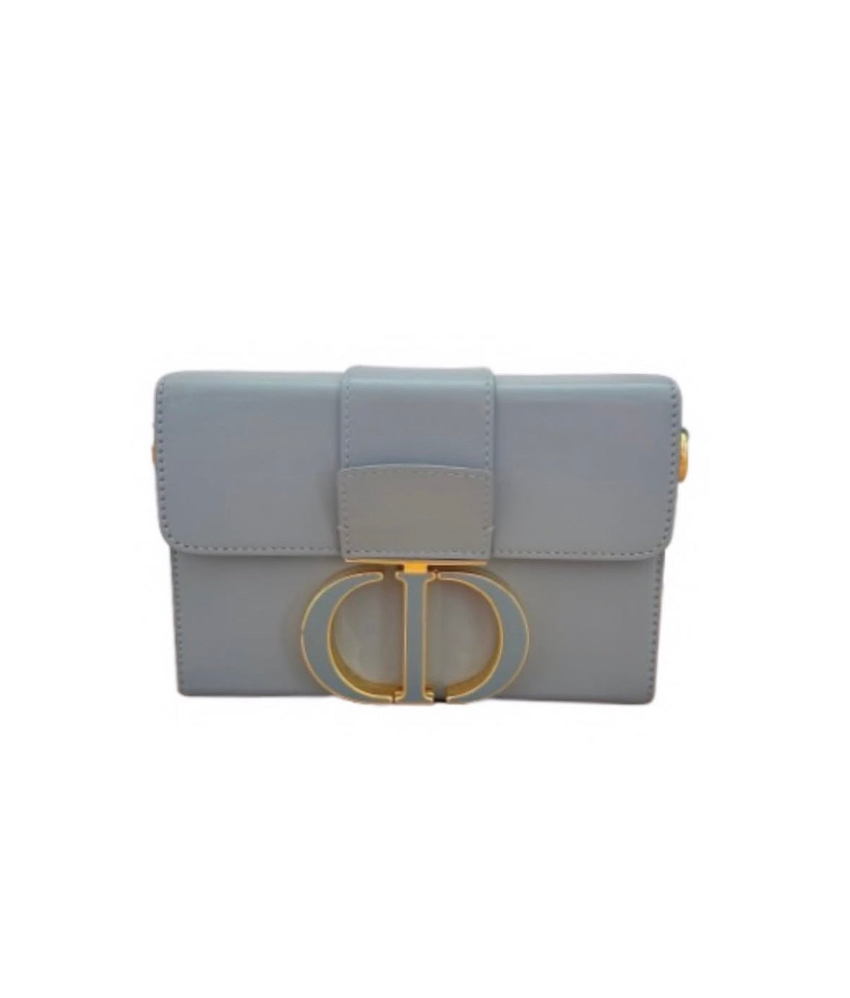 Blue/Grey Calfskin Shoulder Bag CHRISTIAN DIOR