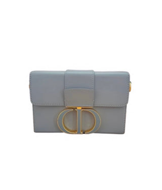 Blue/Grey Calfskin Shoulder Bag CHRISTIAN DIOR