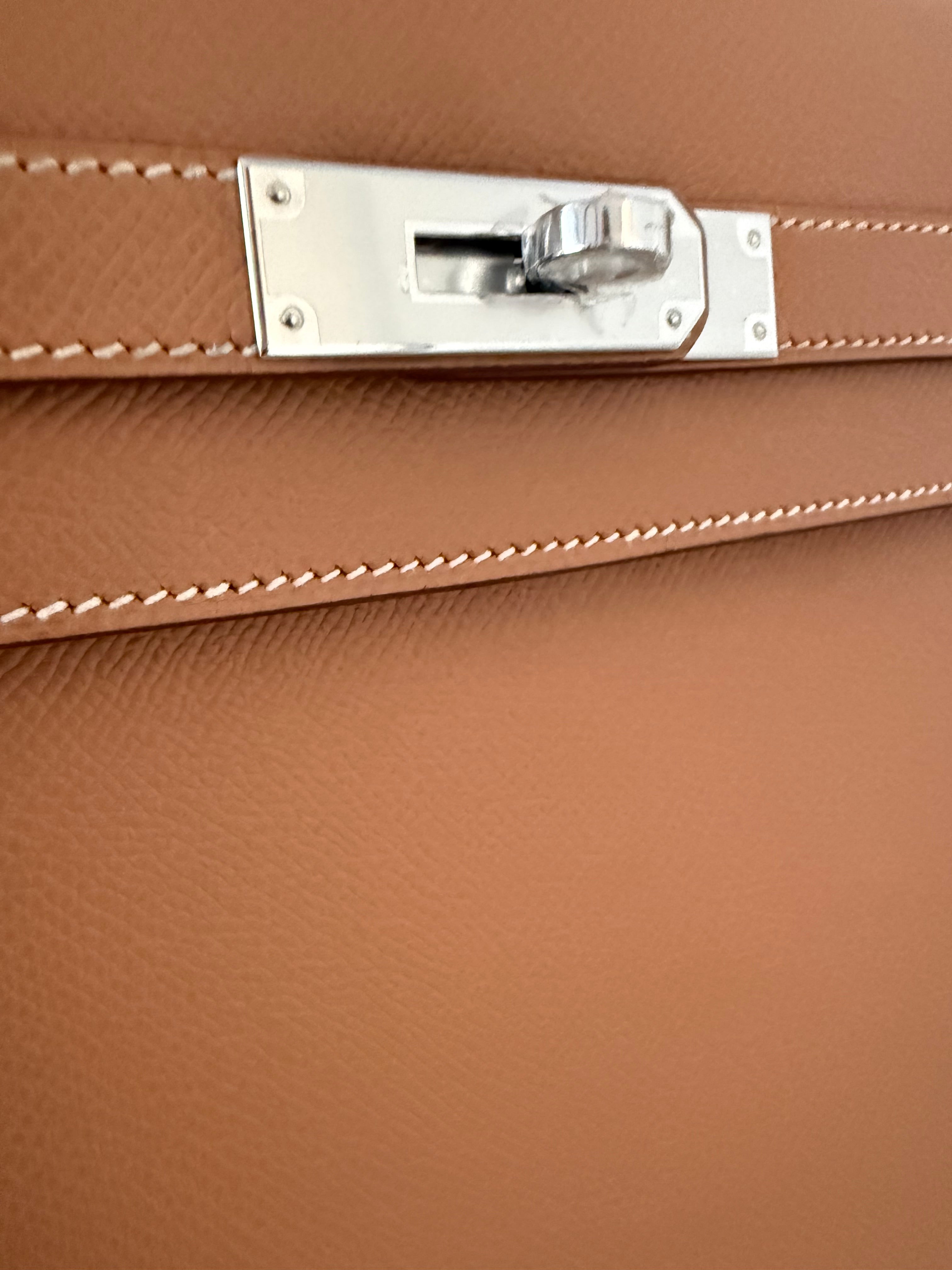 Biscuit Kelly 35 Epsom Palladium Hardware, Like New Condition