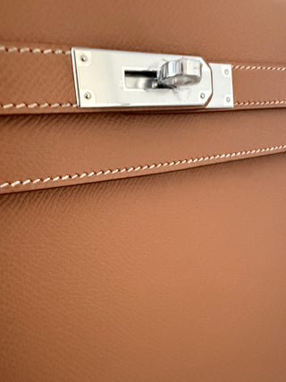 Biscuit Kelly 35 Epsom Palladium Hardware, Like New Condition
