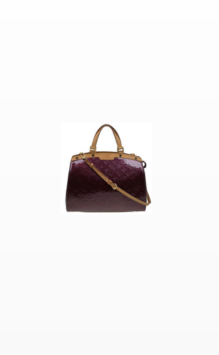 Burgundy Amarante Monigram Vernis Brea GM Tote