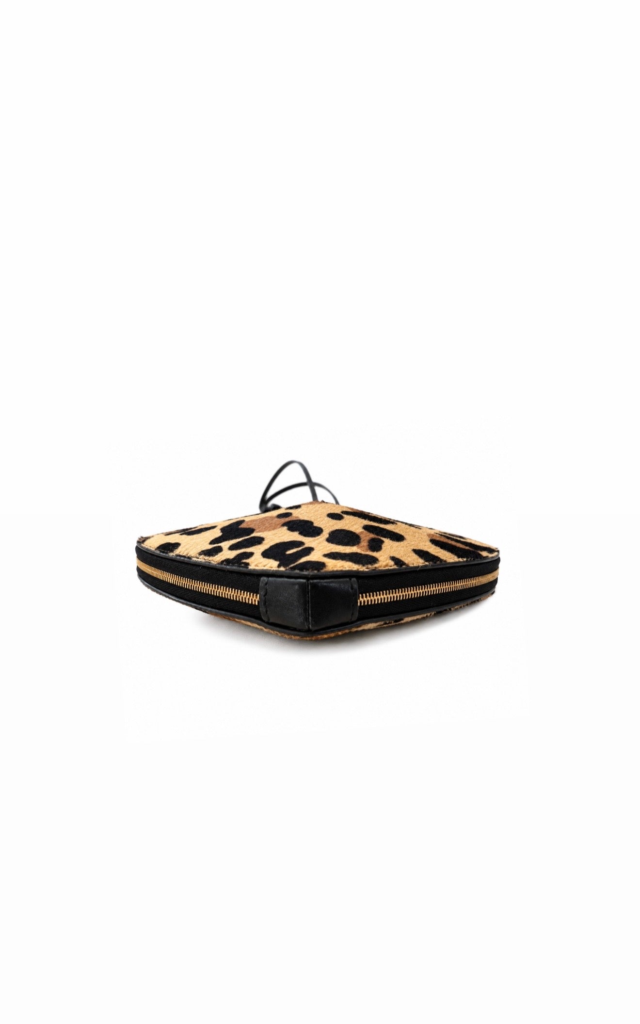 Alaia Le Coeur Leopard Print Calf Hair Bag