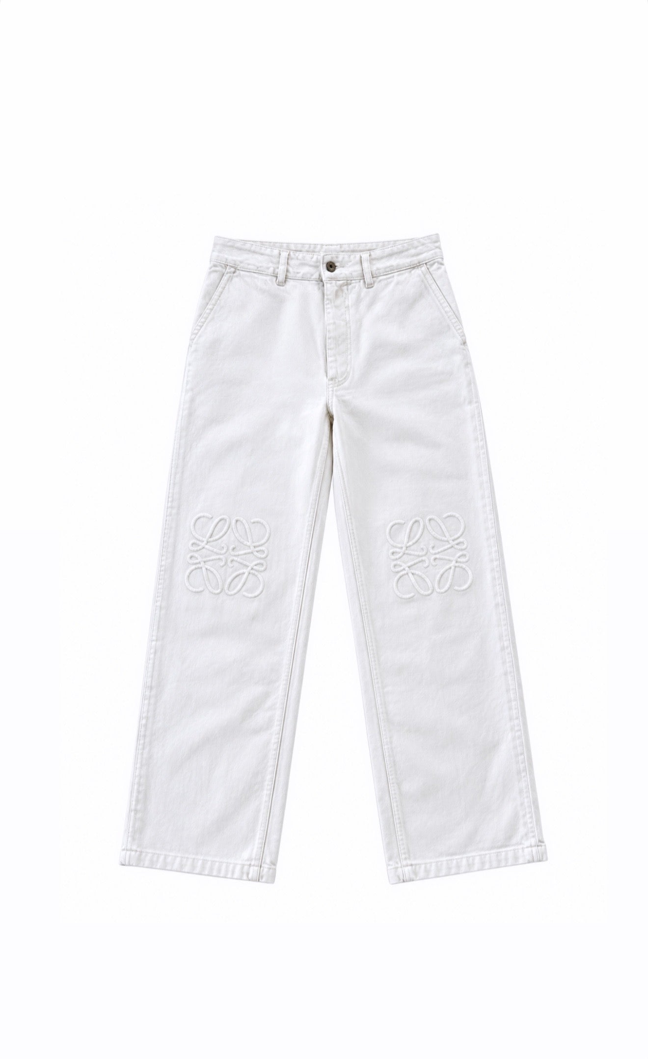 Loewe White Logo Jeans Size 38