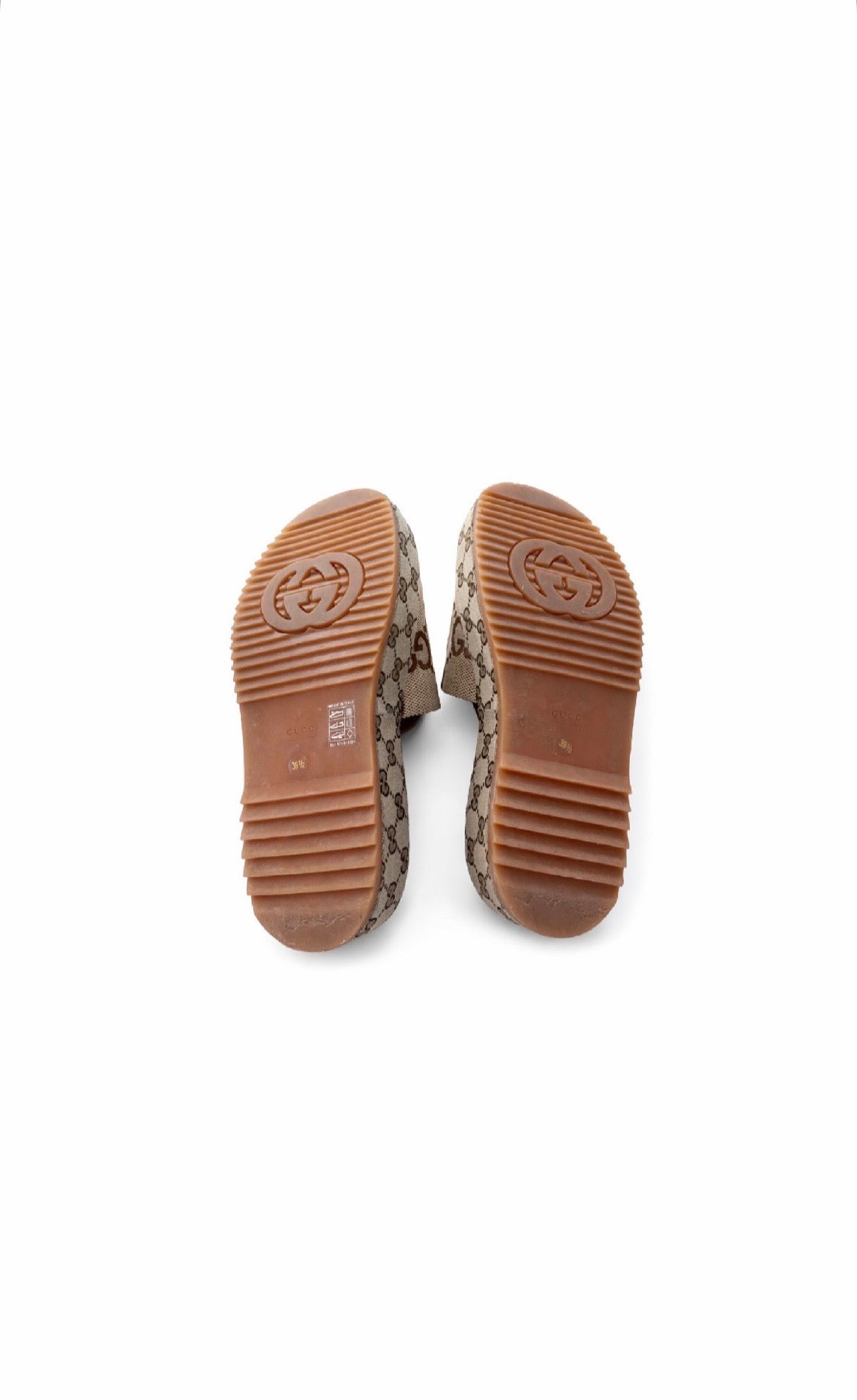 Gucci Platform Slide Sandals Size 39.5