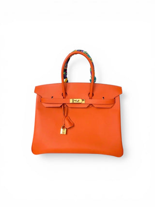 Orange Hermes Birkin 35