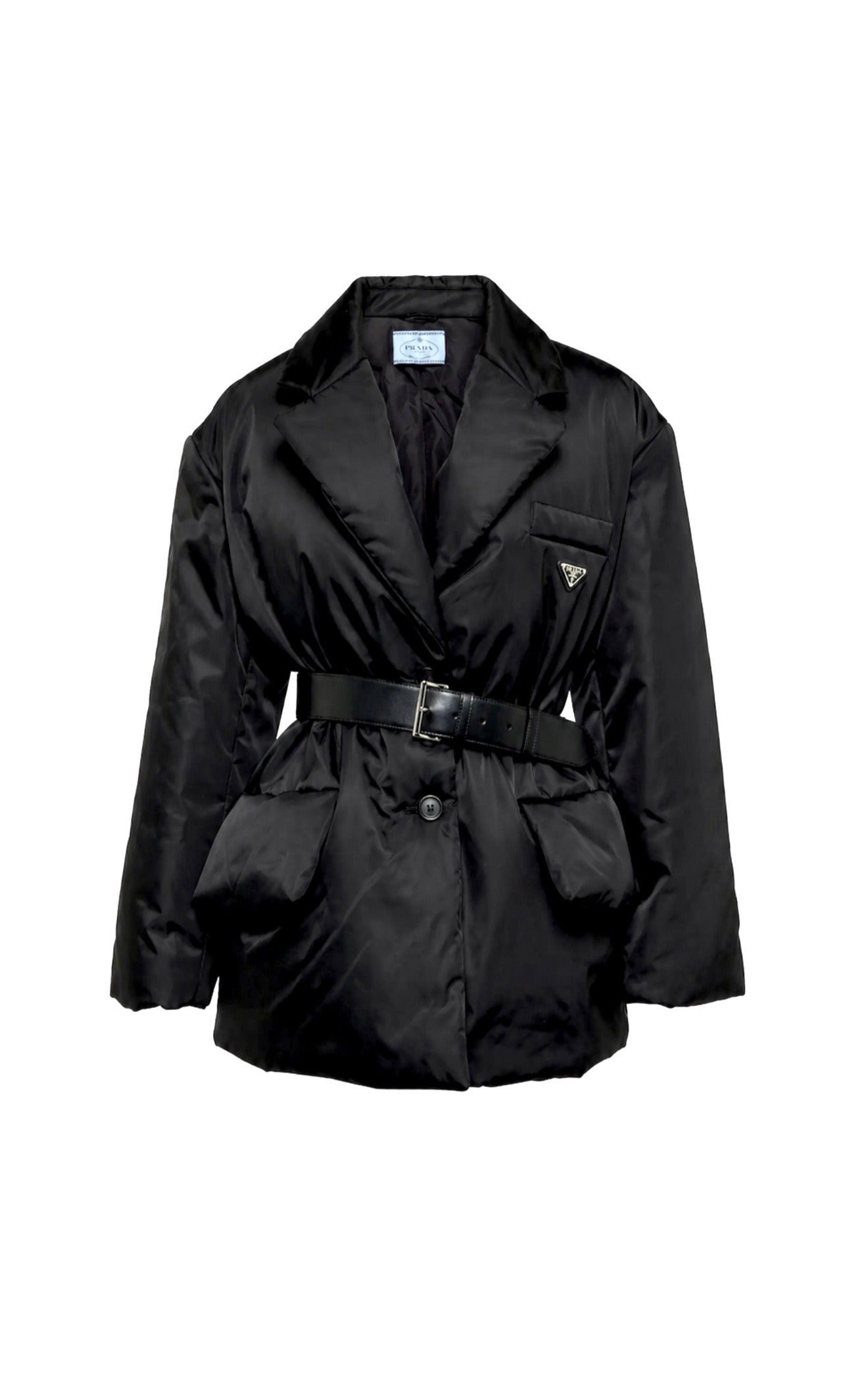 Prada Re-Nylon Belted Padded Jacket Excellent Condition
