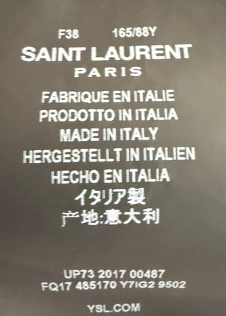Saint Laurent White Mink Cropped Jacket