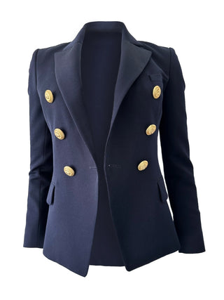 Navy Blazer w Gold Buttons