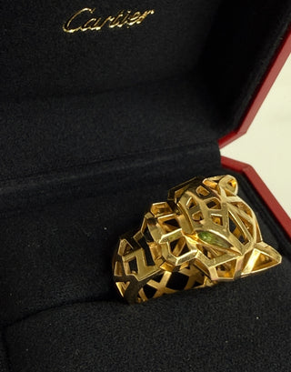 Yellow Gold Panthere De Cartier Ring