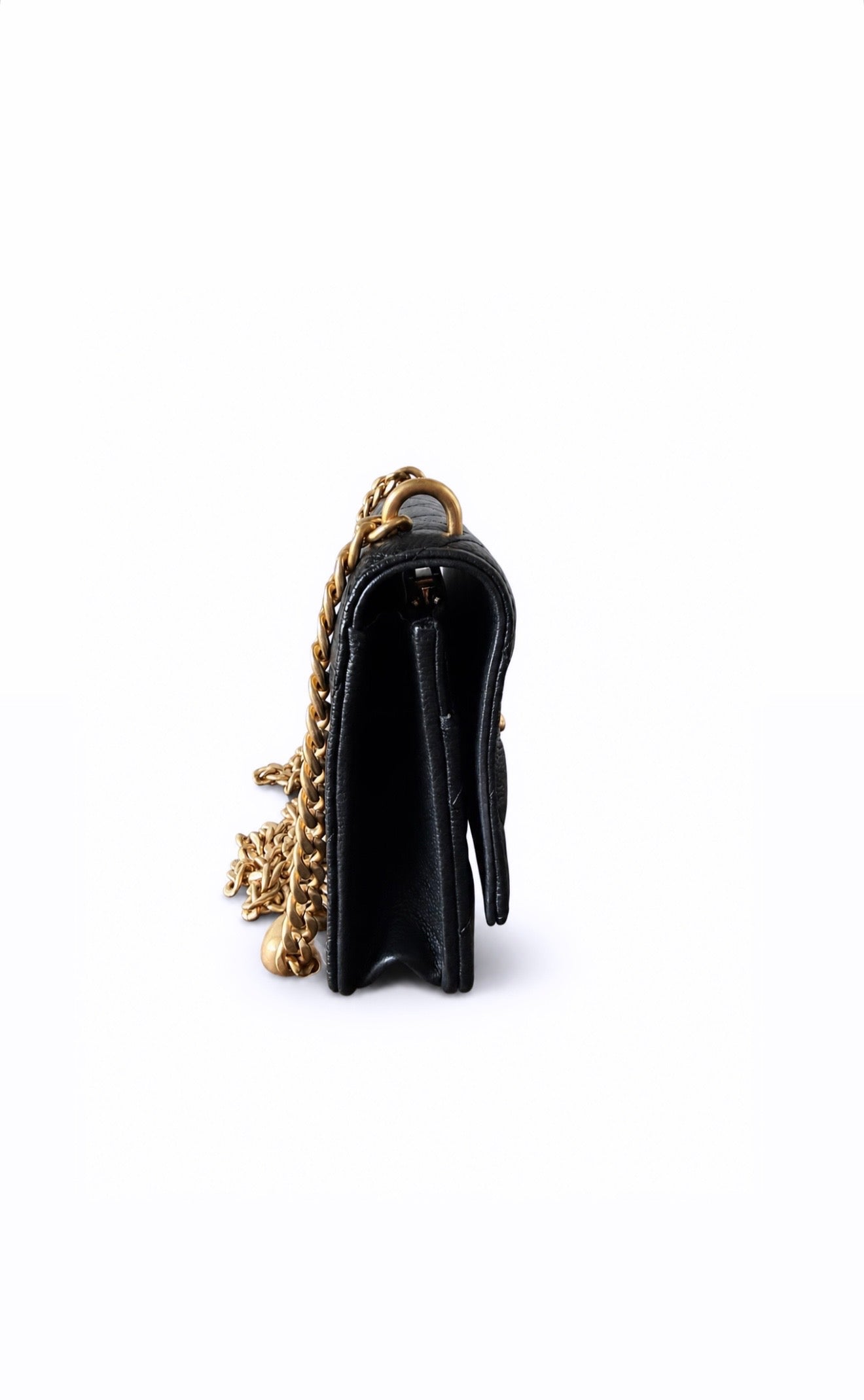 RARE Black Heart Crush Wallet On Chain Excellent Condition