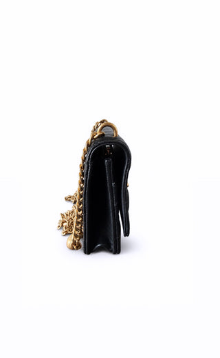 RARE Black Heart Crush Wallet On Chain Excellent Condition