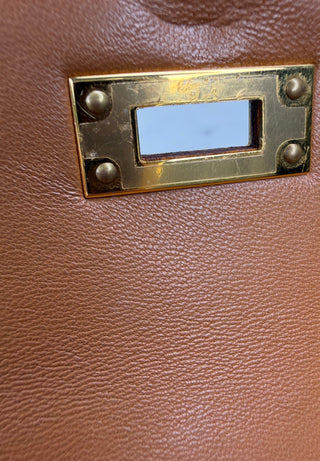 Gold Kelly Elan Madam Calfskin Shoulder Bag