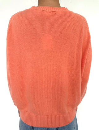 Orange Cashmere / Cotton Sweater