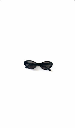 Cat Eye Black & Beige Sunglasses