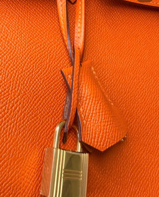 Orange Hermes Birkin 35