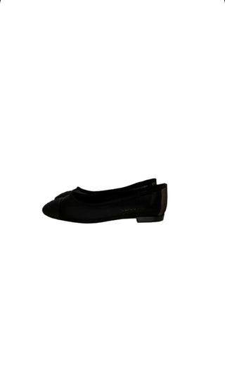 Black Mesh Ballet Flats