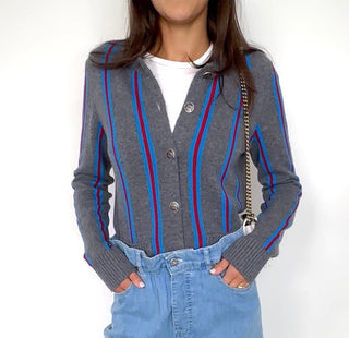 Chanel Striped Knit Cardigan