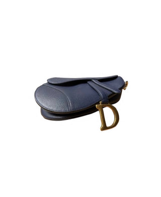 Christian Dior Deep Ocean Blue Medium Saddle Bag