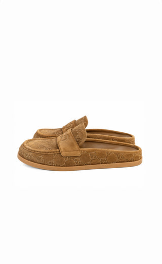 Gucci Tan Suede Mules