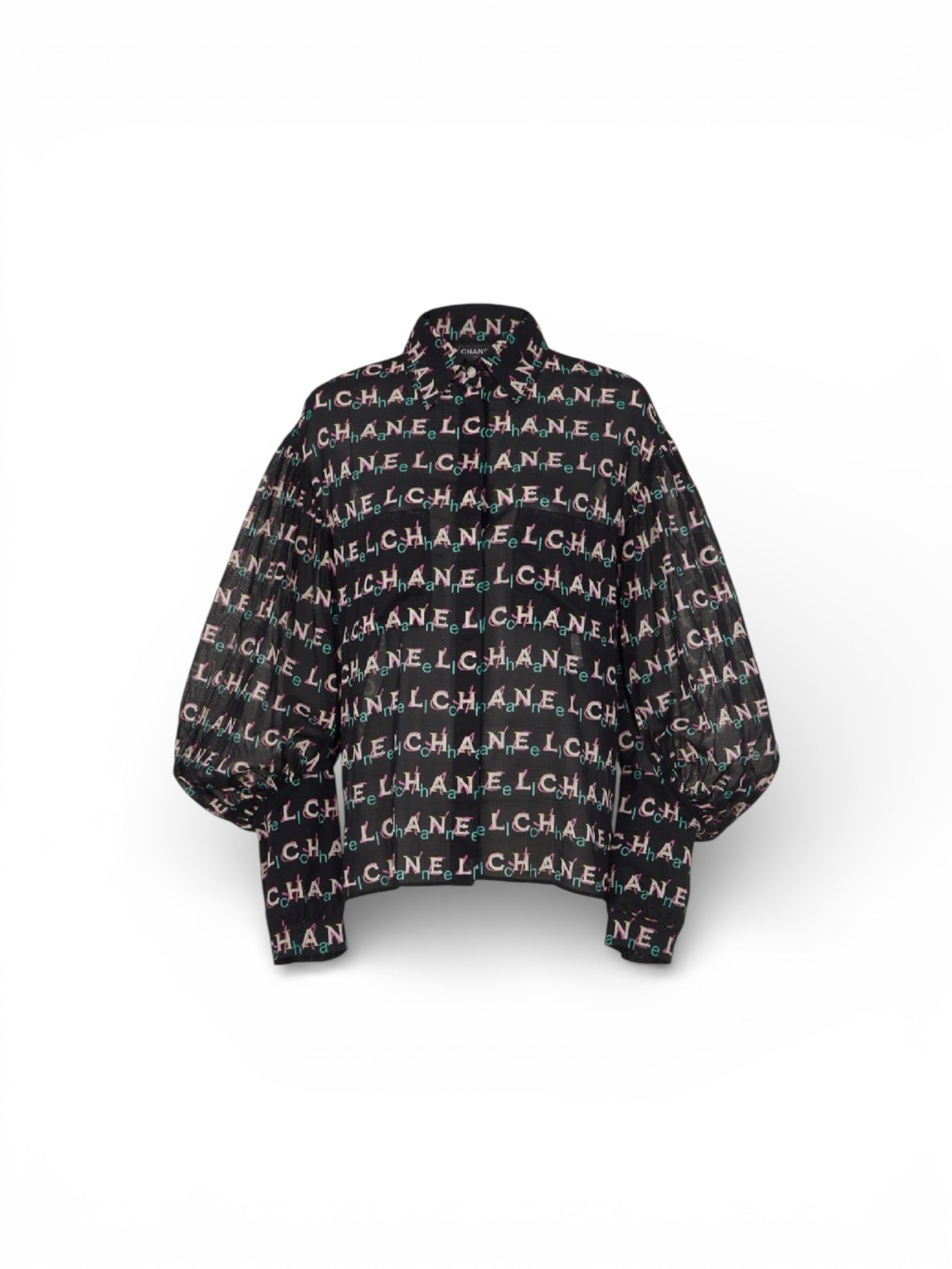 Chanel Iconic Logo Blouse