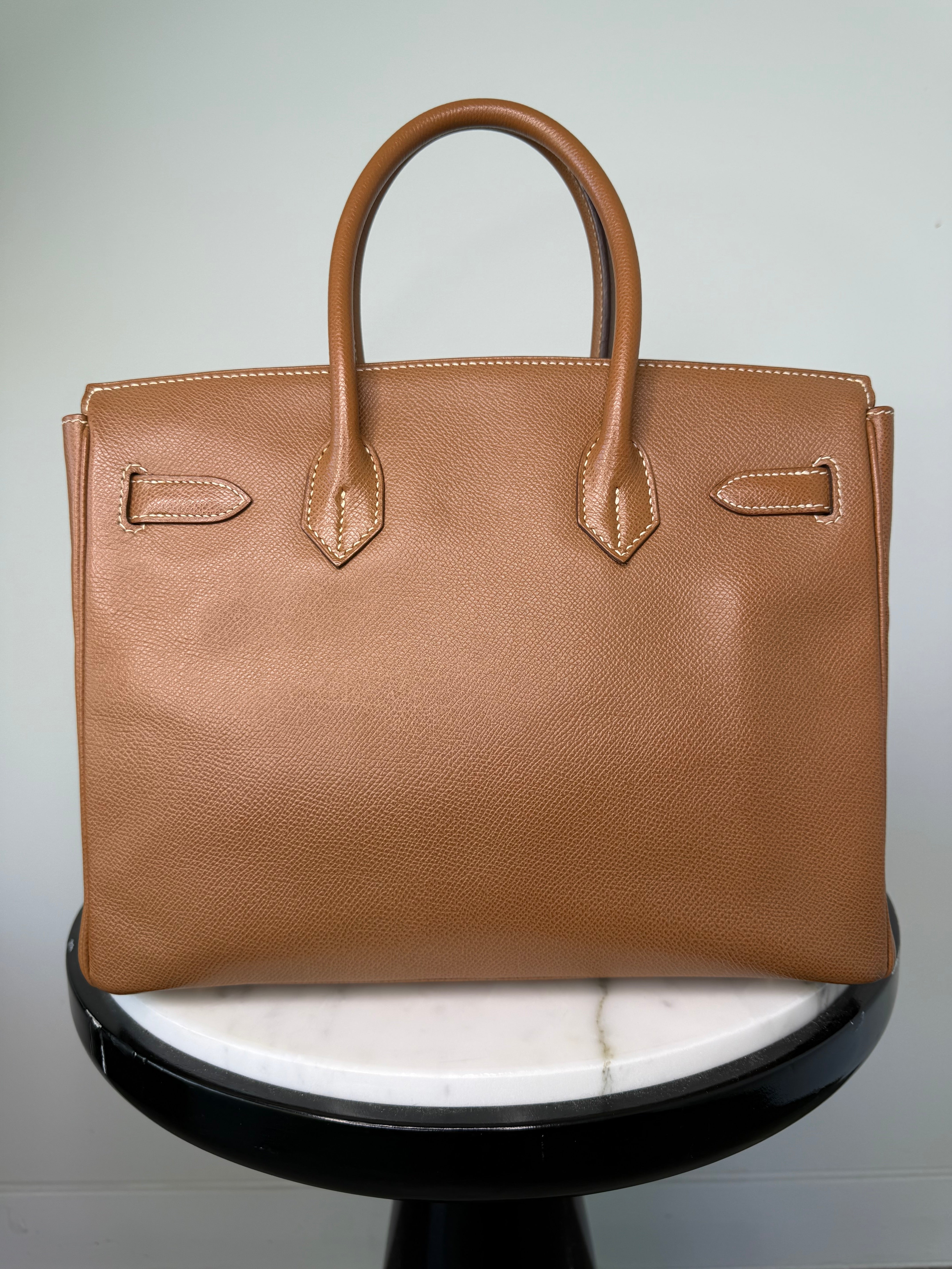 Hermes’ Gold Birkin 30 Courchevel Leather Very Good Condition