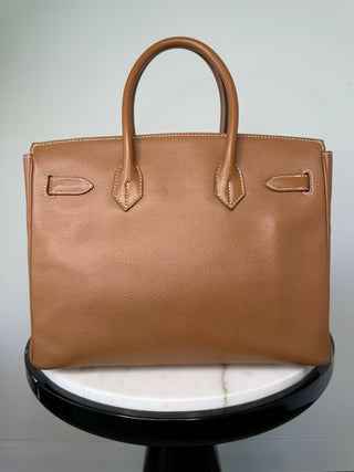 Hermes’ Gold Birkin 30 Courchevel Leather Very Good Condition