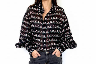 Chanel Iconic Logo Blouse