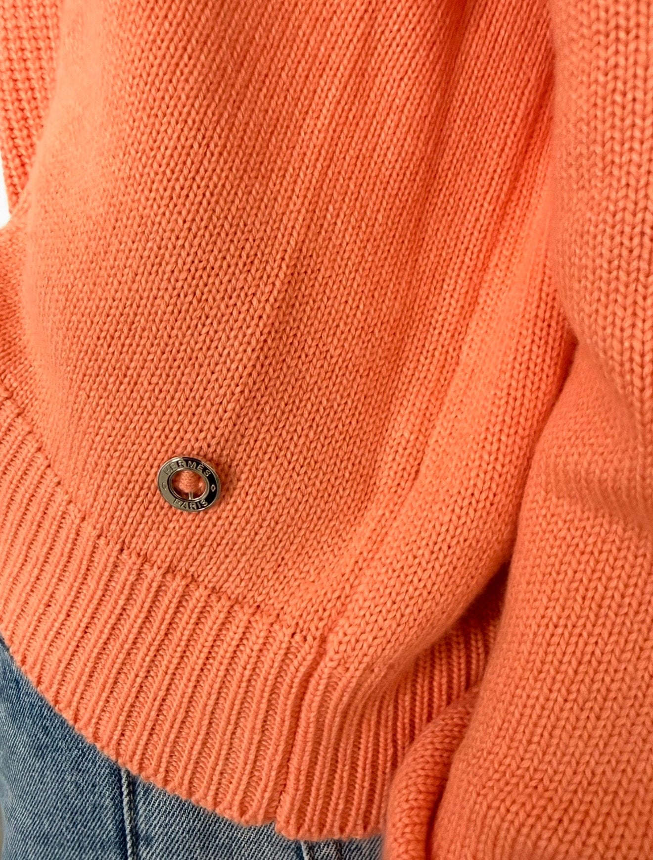 Orange Cashmere / Cotton Sweater