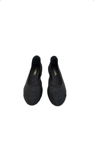 Black Mesh Ballet Flats