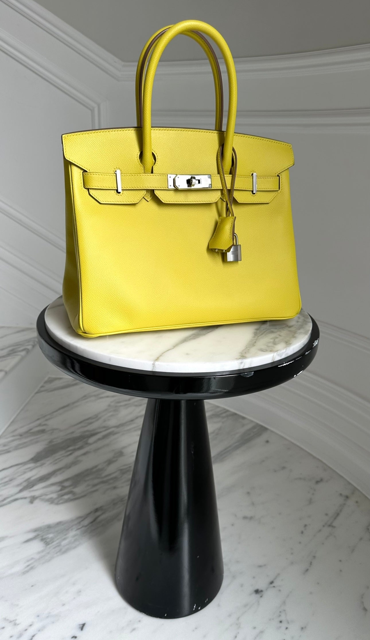 Lime Birkin 30 Epsom Leather Palladium Hardware
