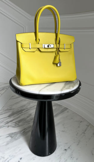 Lime Birkin 30 Epsom Leather Palladium Hardware