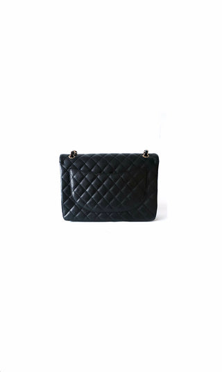 Black Caviar Jumbo Classic Flap Bag