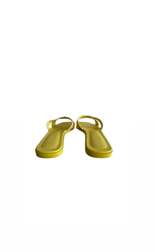 Hermes Yellow Epsom Leather Oran Sandals
