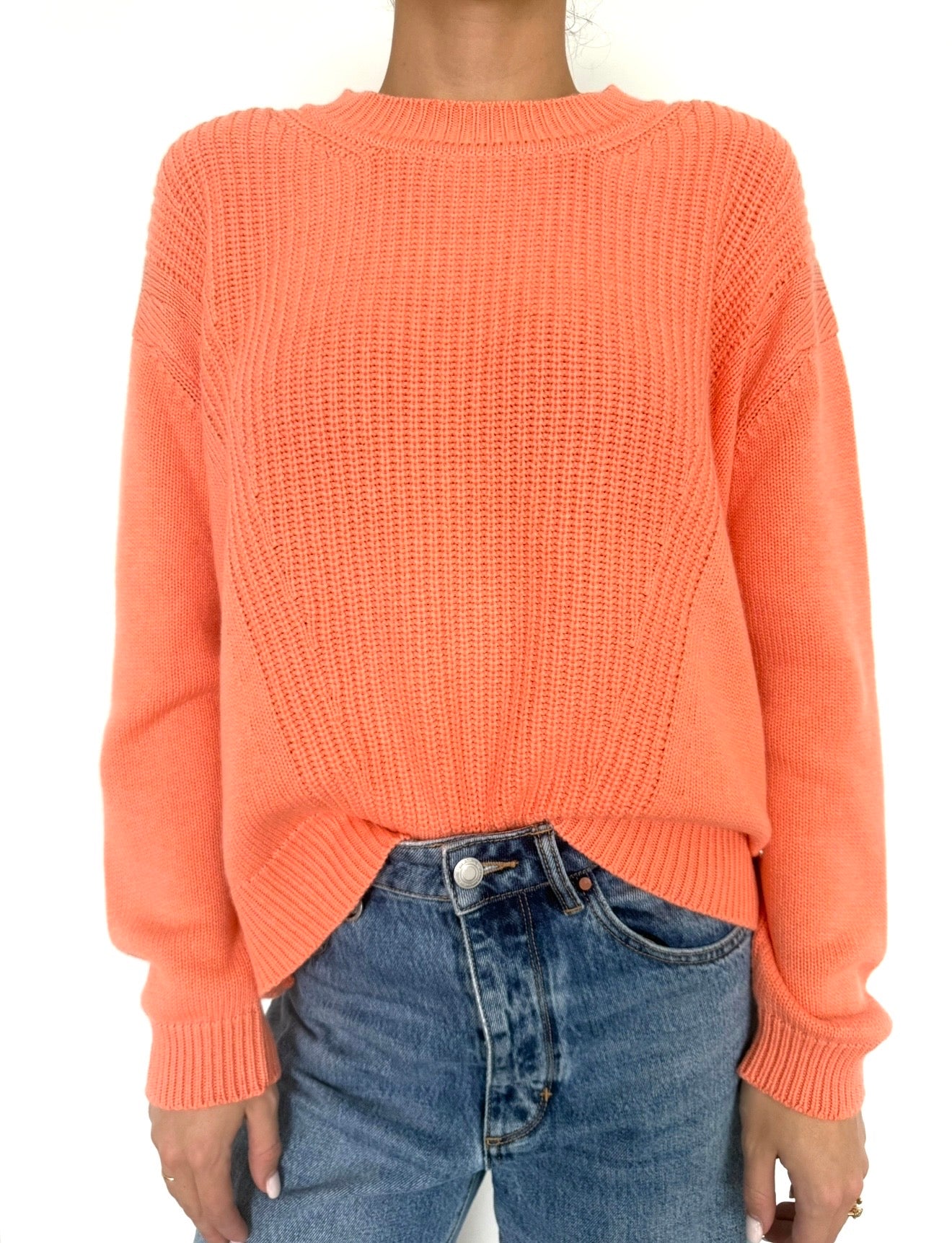 Orange Cashmere / Cotton Sweater