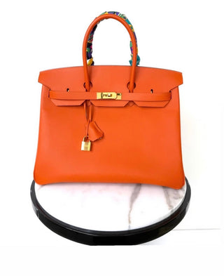 Orange Hermes Birkin 35