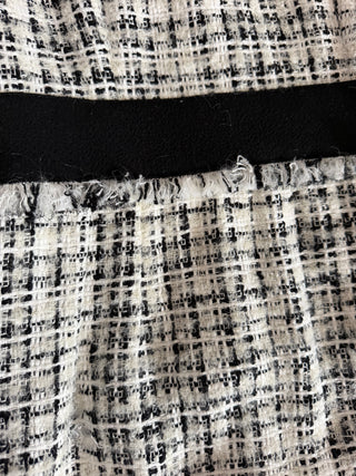 Chanel Black & White Tweed Midi Dress