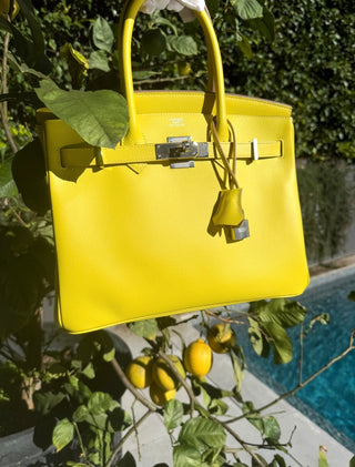 Hermes Lime Birkin 30 Epsom Leather