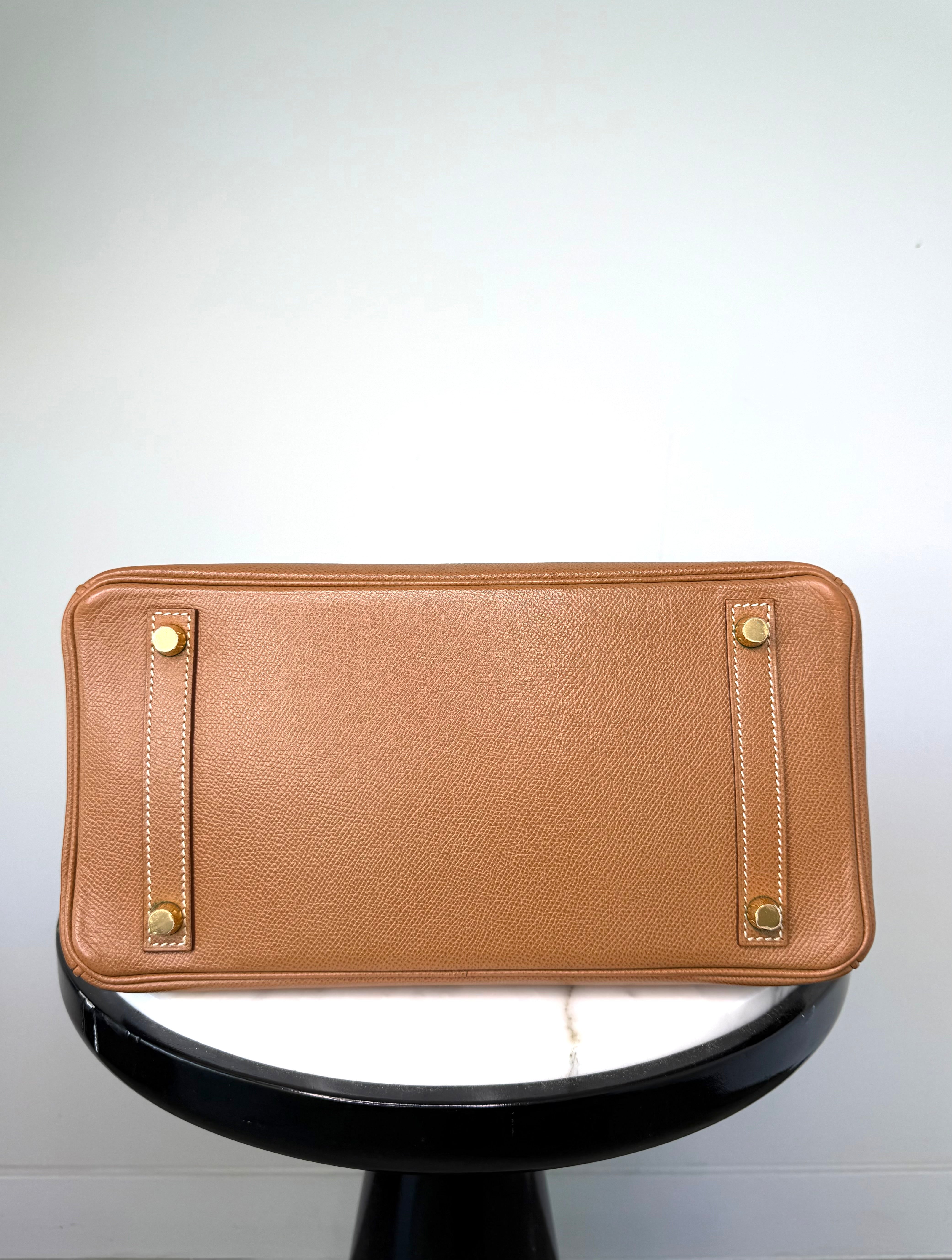 Hermes’ Gold Birkin 30 Courchevel Leather Very Good Condition