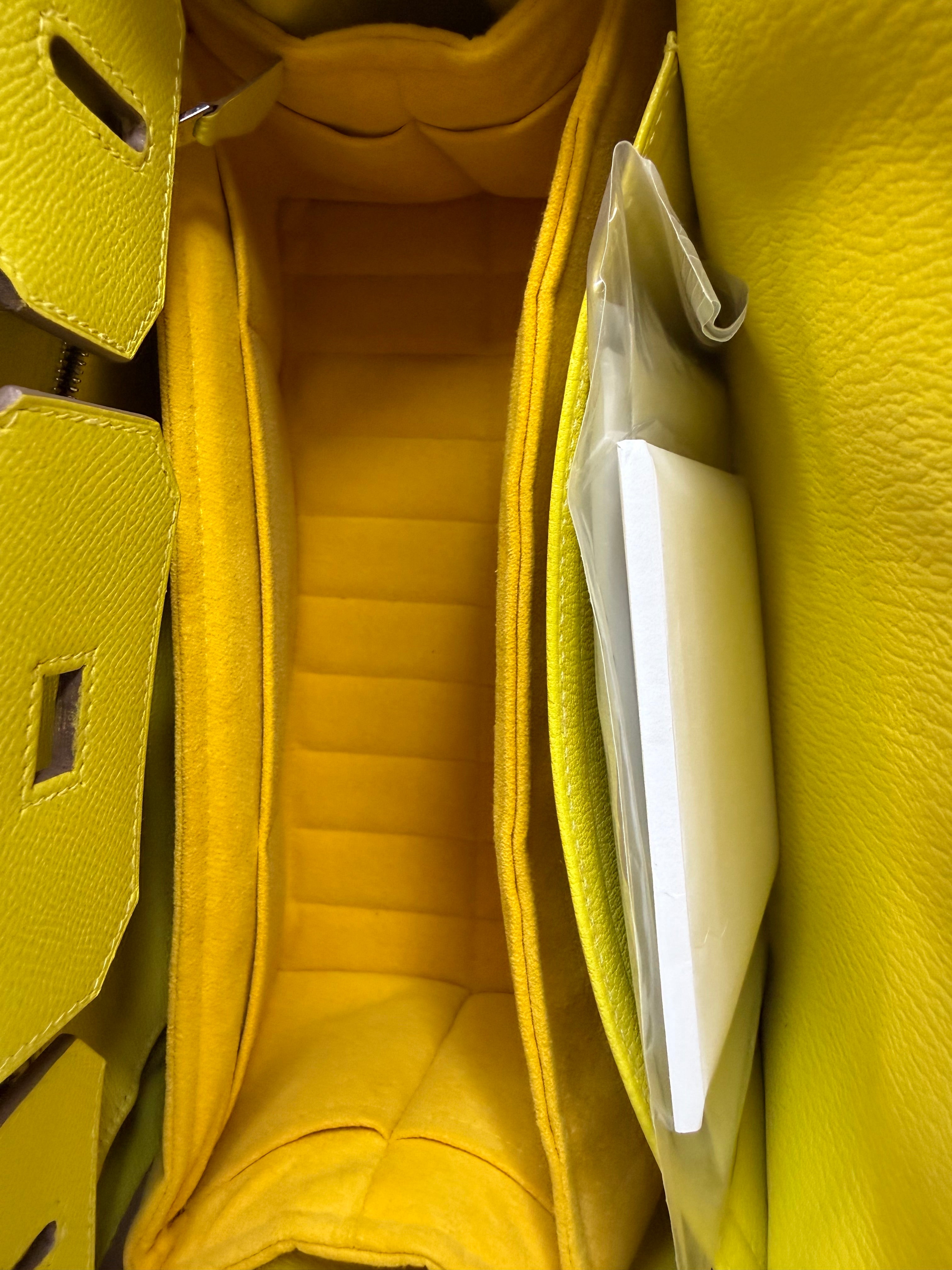 Hermes Lime Birkin 30 Epsom Leather