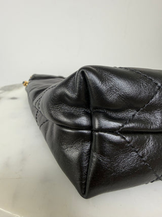 Chanel Black 22 Mini w Gold Hardware Excellent Condition