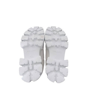Prada White Nappa Monolith Shies Size 40
