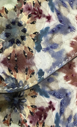 Christian Dior Kaleidiorscopic Multicoloured Embroidered Saddle Bag