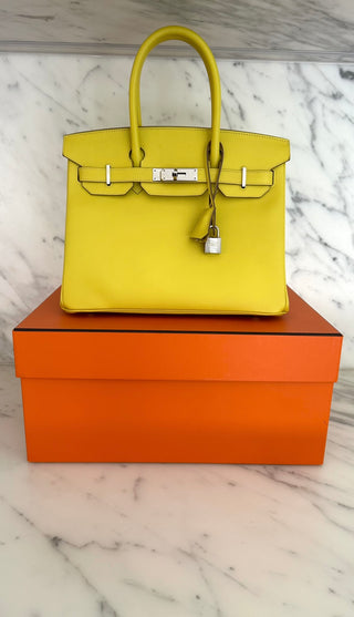 Lime Birkin 30 Epsom Leather Palladium Hardware