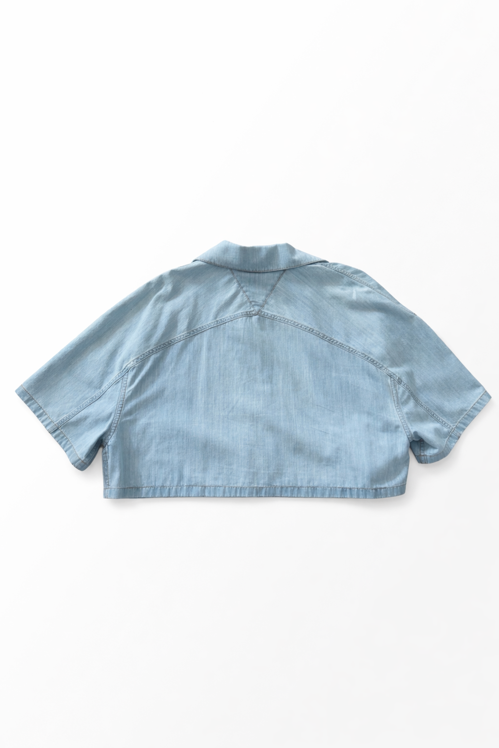 Bottega Veneta Denim Cropped Shirt