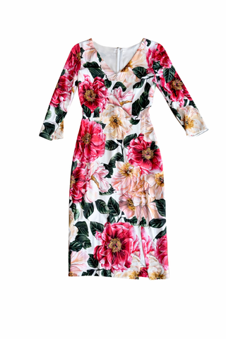 Dolce Gabbana Floral Midi Dress