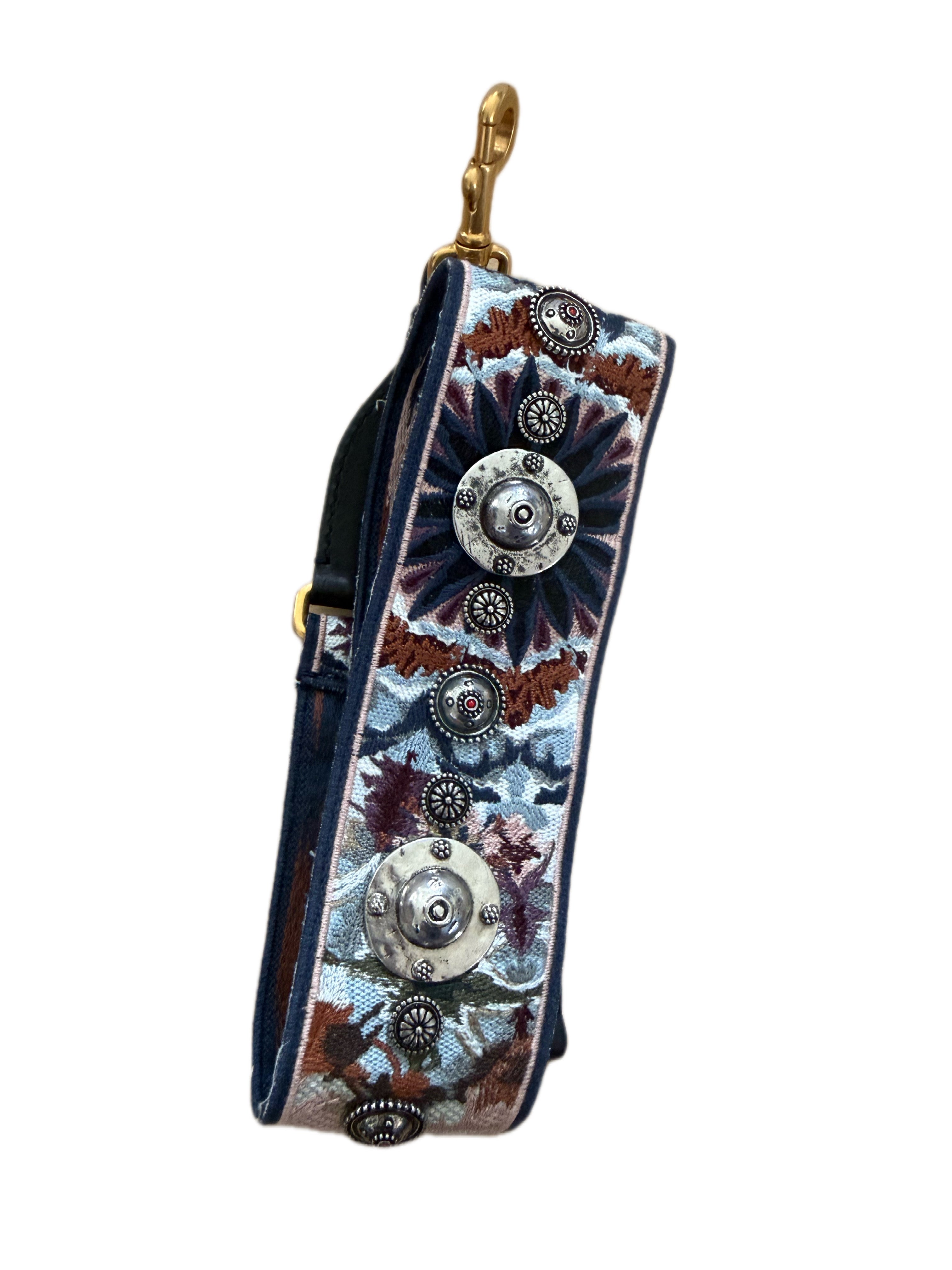 Christian Dior Kaleidiorscopic Multicoloured Embroidered Saddle Bag